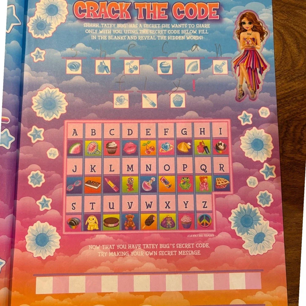Lisa Frank Giant Sticker Activity Book 500+ Stickers‎ Bendon 2012 *see photos